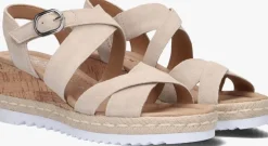 beige gabor sandalen met hak 832
