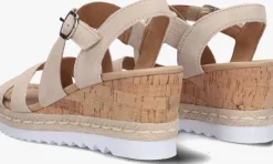 beige gabor sandalen met hak 832