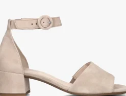 beige gabor sandalen met hak 902