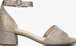 beige gabor sandalen met hak 902