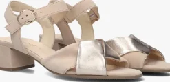 beige gabor sandalen met hak 772.1