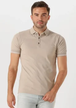 beige genti polo polo 3 button ss j2001-1212