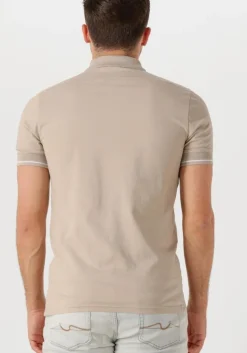 beige genti polo polo 3 button ss j2001-1212