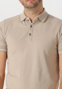 beige genti polo polo 3 button ss j2001-1212