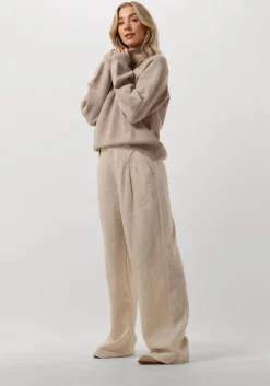 beige gestuz coltrui manzigz wool rollneck