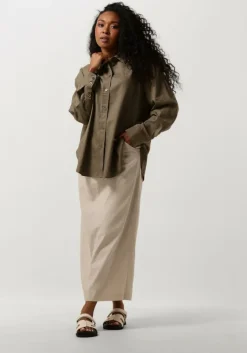 beige gestuz maxirok lizagz linen hw skirt