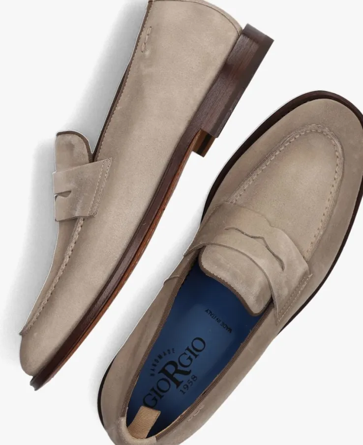 beige giorgio loafers 28603