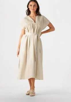 beige greek archaic kori maxi jurk 430825