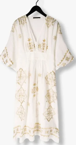 beige greek archaic kori maxi jurk 430511