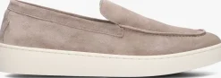 beige greve lage sneakers wave