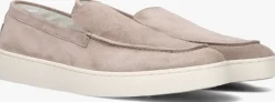 beige greve lage sneakers wave