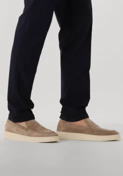 beige greve lage sneakers wave