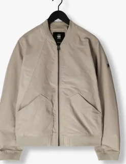 beige g-star raw jack unpadded bomber jkt
