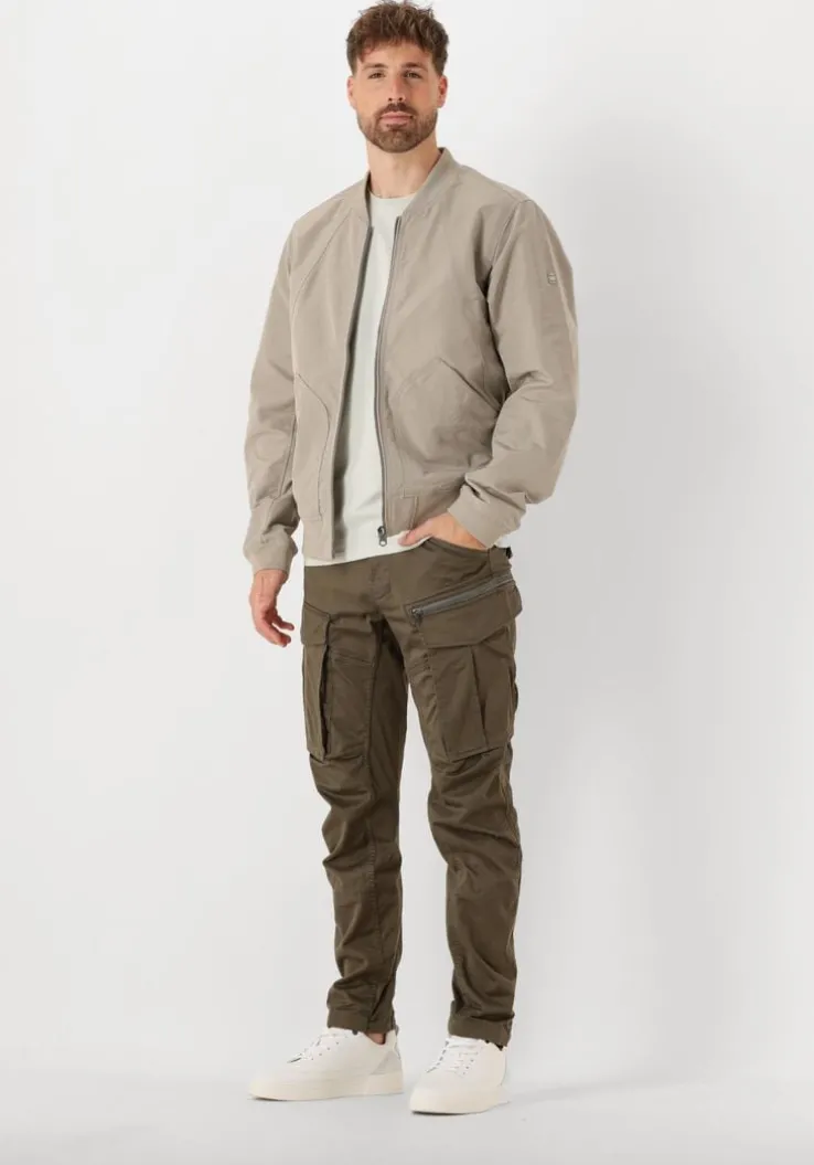 beige g-star raw jack unpadded bomber jkt