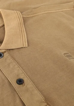 beige g-star raw polo dunda overdyed slim polo ss