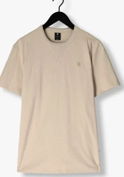 beige g-star raw t-shirt nifous r t
