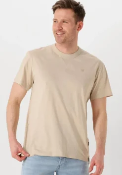 beige g-star raw t-shirt nifous r t