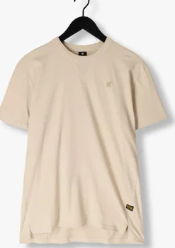 beige g-star raw t-shirt nifous r t