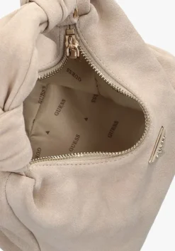 beige guess handtas isotta hobo