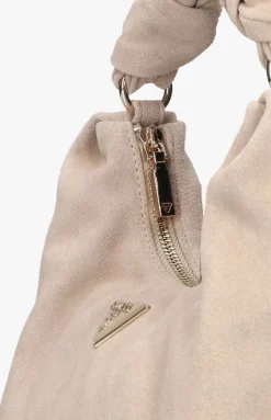 beige guess handtas isotta hobo