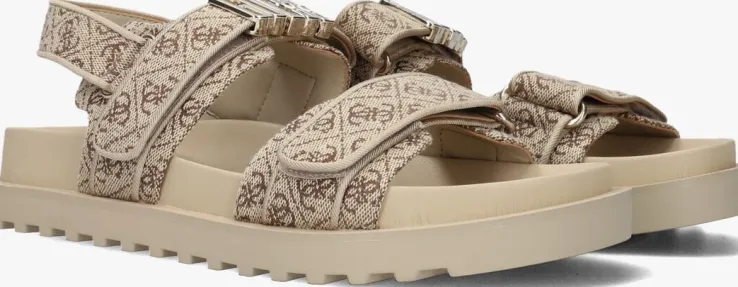 beige guess sandalen fabelis