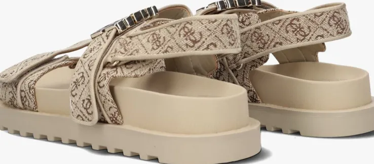 beige guess sandalen fabelis