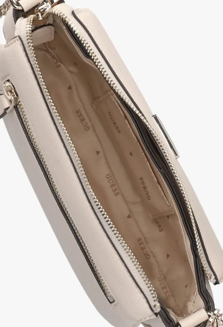 beige guess schoudertas fedora shoulder bag