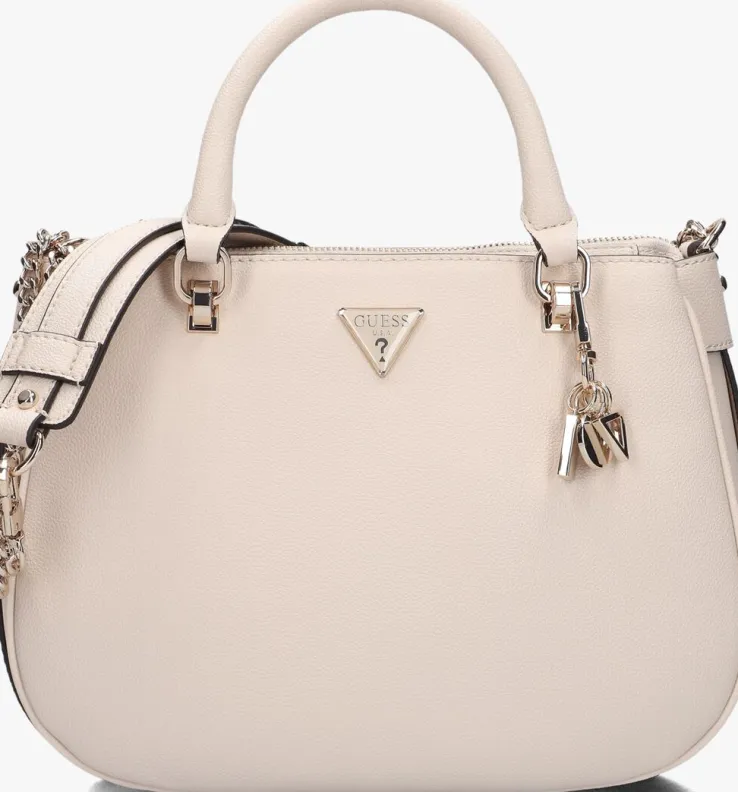 beige guess schoudertas fedora shoulder satchel