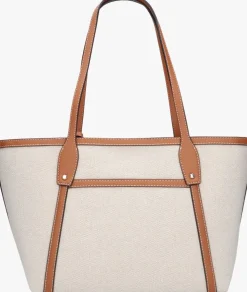 beige guess schoudertas sebina tote