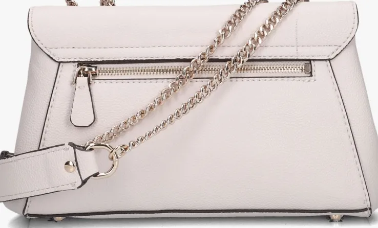 beige guess schoudertas silvye convertible xbody flap