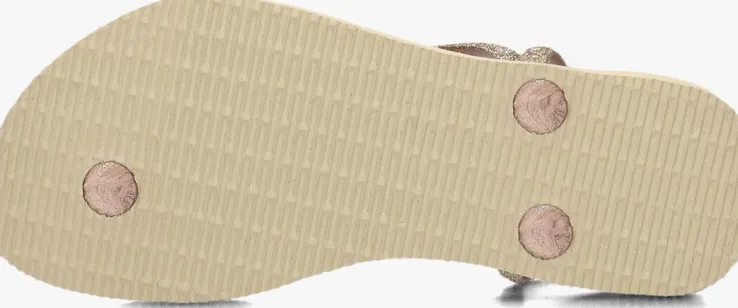 beige havaianas teenslippers luna premium ii