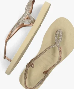 beige havaianas teenslippers luna premium ii