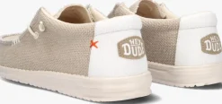 beige heydude instappers wally braided