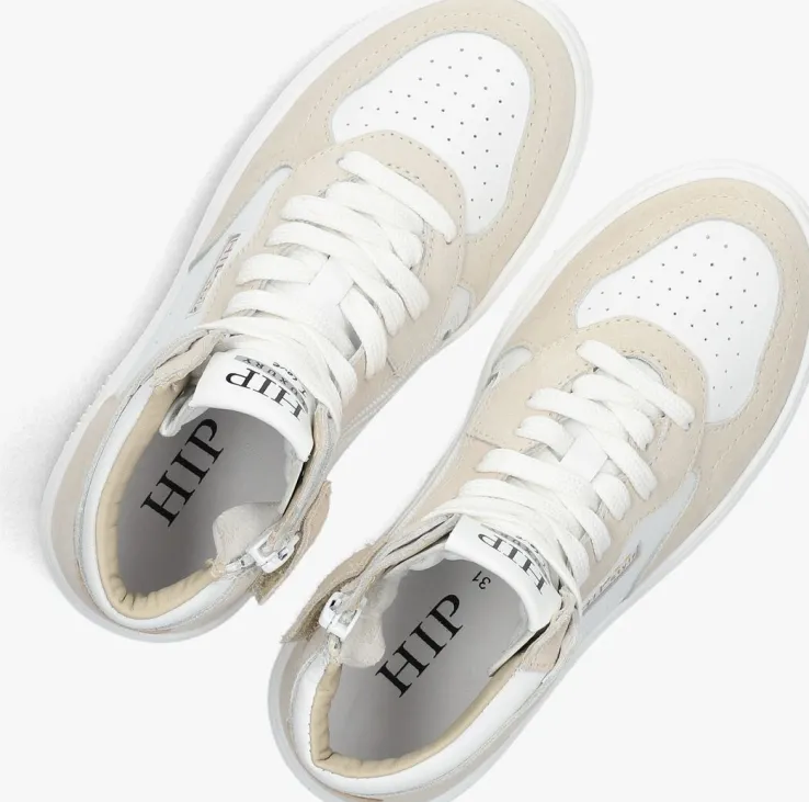 beige hip hoge sneakers h1808