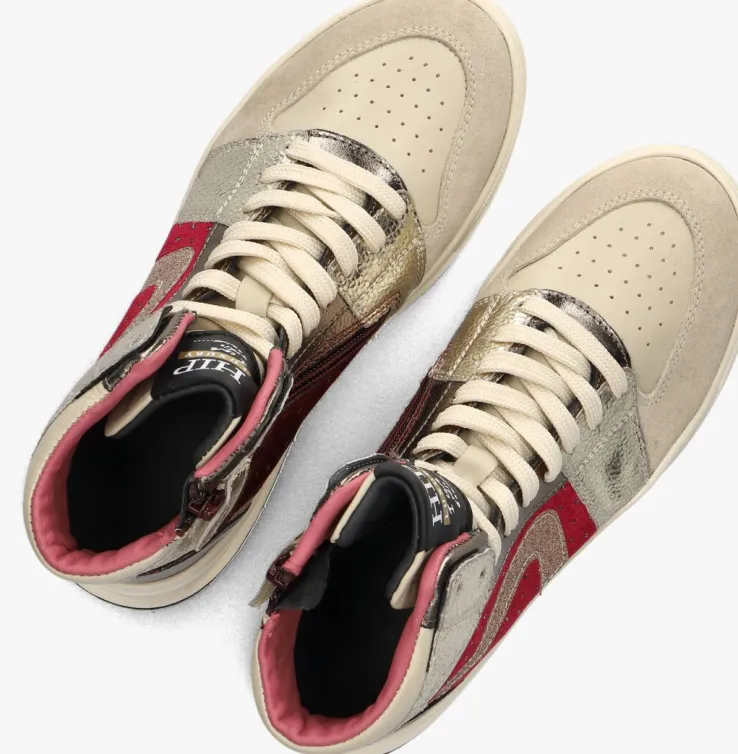beige hip hoge sneakers h1012