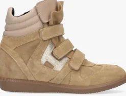 beige hip hoge sneakers h1556