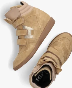 beige hip hoge sneakers h1556