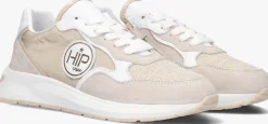 beige hip lage sneakers h1094