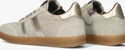 beige hip lage sneakers h1511