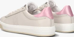 beige hip lage sneakers h6097