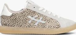 beige hip lage sneakers h1886