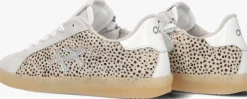 beige hip lage sneakers h1886