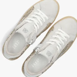 beige hip lage sneakers h1886