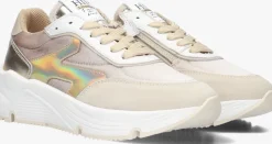 beige hip lage sneakers h1835