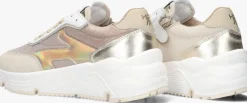 beige hip lage sneakers h1835