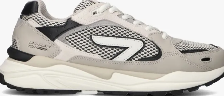 beige hub lage sneakers slam-m