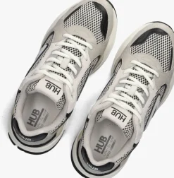 beige hub lage sneakers slam-m