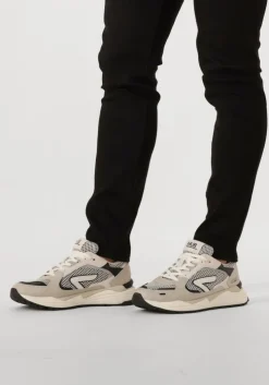 beige hub lage sneakers slam-m