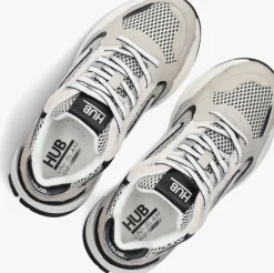beige hub lage sneakers slam m42