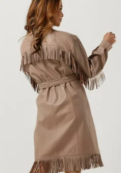 beige ibana mini jurk dexter